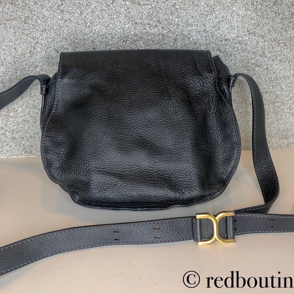 Traded chloe Marcie Medium black Leather Crossbody - Picture 2 of 8